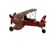 Christmas Decoration Airplane 41x37x21 Cm Red Metal - 41*37*21 cm Clayre & Eef