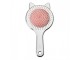 Hair Brush 19x10x3 Cm Silver Colored Plastic Cat - 19*10*3 cm Clayre & Eef