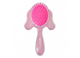 Hair Brush 15x9x3 Cm Pink Plastic Dog - 15*9*3 cm