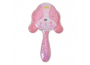 Hair Brush 15x9x3 Cm Pink Plastic Dog - 15*9*3 cm