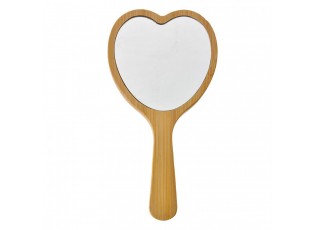 Hair Brush 15x8x3 Cm Beige Brown Plastic Glass Heart Heart-Shaped - 15*8*3 cm