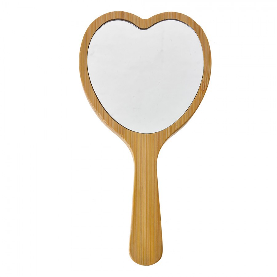 Hair Brush 15x8x3 Cm Beige Brown Plastic Glass Heart Heart-Shaped - 15*8*3 cm