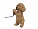 Table Lamp Dog 11x13x23 Cm Gold Colored Plastic - 11*13*23 cm E14/ma* 1*40W Clayre & Eef