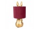 Table Lamp Rabbit ? 20x42 Cm Gold Colored Red Plastic - 20,00 cm Clayre & Eef