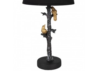 Černá stolní lampa se zlatými ptáčky Birdie gold - E27/ma* 1*60W