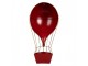 Červená kovová dekorace balón Christmas Balloon - 31*16*63 cm