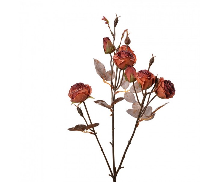 Artificial Flower 73 Cm Orange Plastic - 16*9*73 cm Clayre & Eef