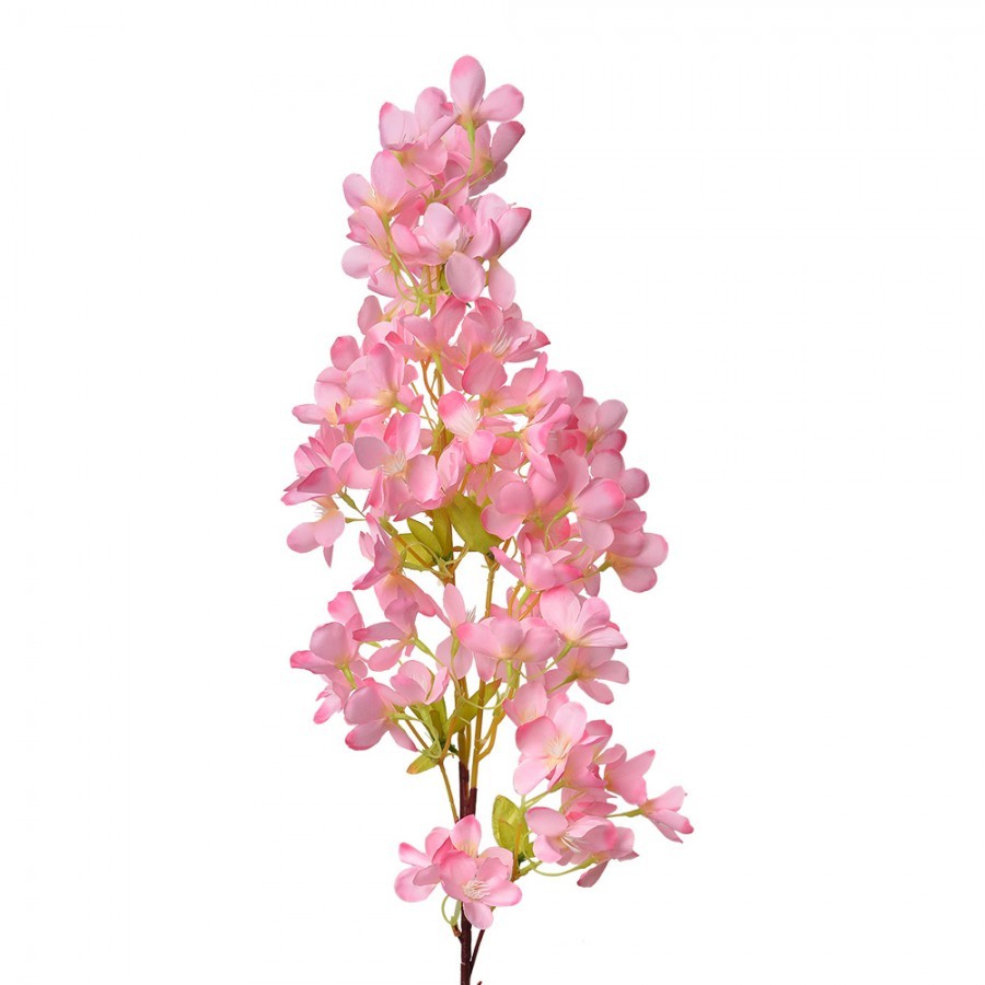 Dekorace umělá květina s růžovými květy - 15*8*100 cm