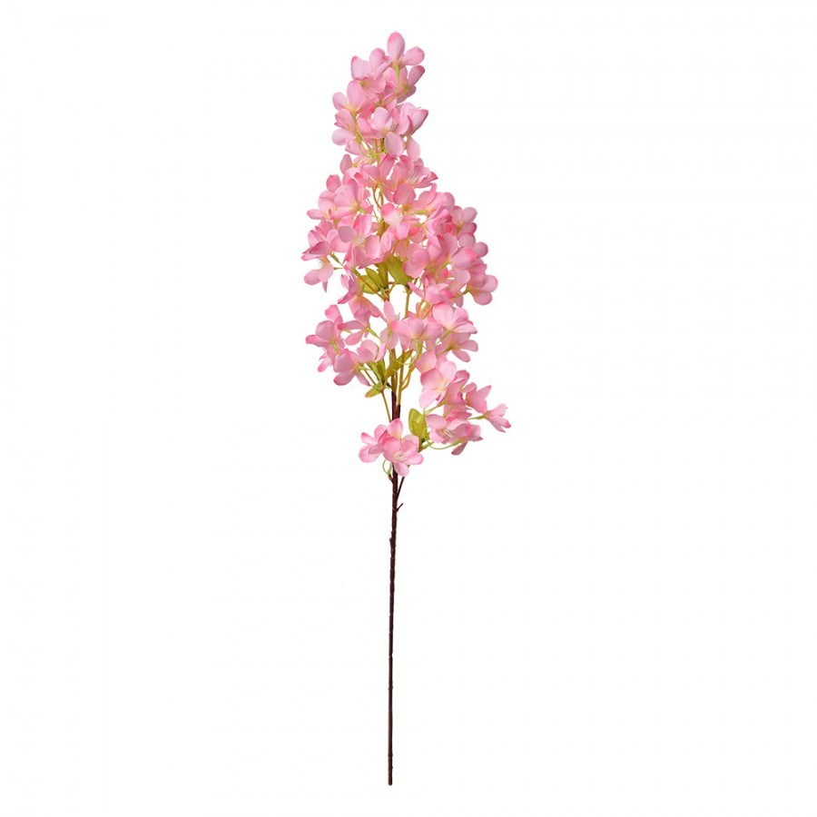Dekorace umělá květina s růžovými květy - 15*8*100 cm