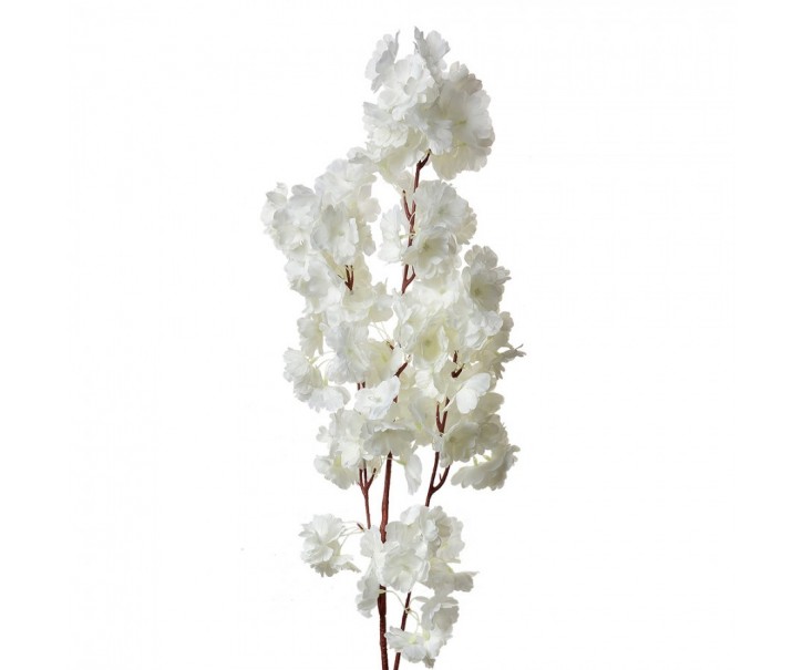 Artificial Flower 100 Cm White Plastic - 24*8*100 cm Clayre & Eef