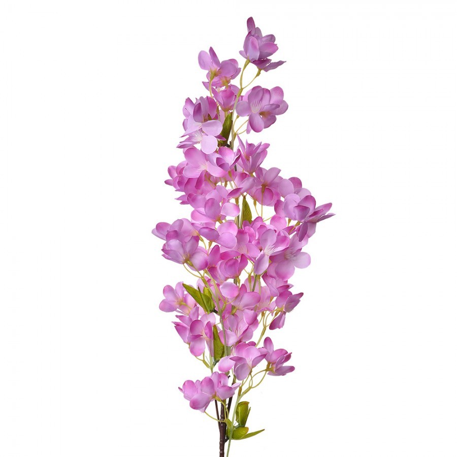 Dekorace umělá květina s fialkovými květy - 15*8*100 cm