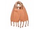 Winter Scarf Women 32x220 Cm Brown Synthetic Rectangle Scarf - Series Clayre & Eef