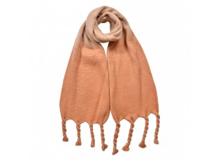 Winter Scarf Women 32x220 Cm Brown Synthetic Rectangle Scarf - Series