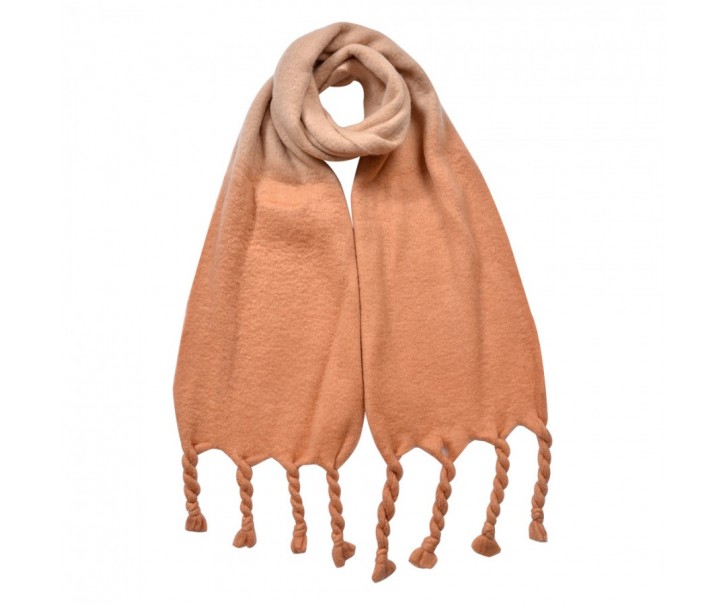 Winter Scarf Women 32x220 Cm Brown Synthetic Rectangle Scarf - Series Clayre & Eef