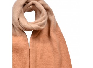 Winter Scarf Women 32x220 Cm Brown Synthetic Rectangle Scarf - Series
