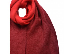 Winter Scarf Women 32x220 Cm Red Synthetic Rectangle Scarf - Series