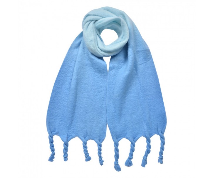 Winter Scarf Women 32x220 Cm Blue Synthetic Rectangle Scarf - Series Clayre & Eef