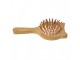 Hair Brush 16x8x3 Cm Brown Beige Wood Glass Cat - 16*8*3 cm Clayre & Eef