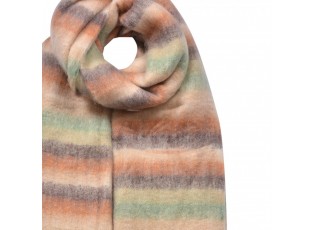 Winter Scarf Women 39x200 Cm Beige Synthetic Rectangle Scarf - Fashion