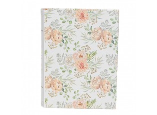 Storage Box Set Of 3 Books 29x24x7/25x20x6/22x16x5 Cm White Green Cardboard Flowers Rectangle - 7,00 cm
