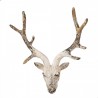 Béžová antik nástěnná dekorace hlava jelena Deer vintage - 33*14*43 cm Barva: béžová antikMateriál: Magnesium oxide (MGO)Hmotnost: 1,09 kg