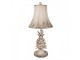 Béžová antik kovová stolní lampa Brocante pineapple - Ø 30*64cm E27/ 1*60W Clayre & Eef