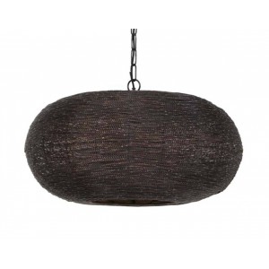 Bronzovo-hnědé závěsné kovové světlo Nadra - Ø55*27cm