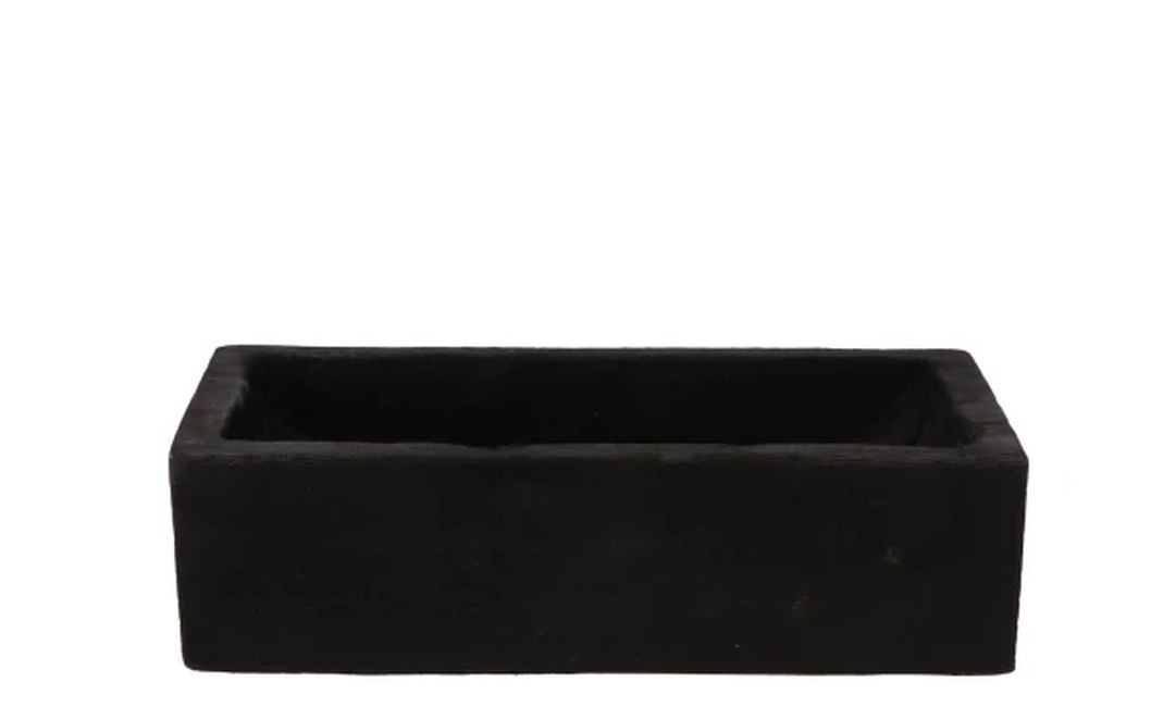 Černá dřevěná bedýnka / podnos na dekorování Paulo - 32*15*9 cm