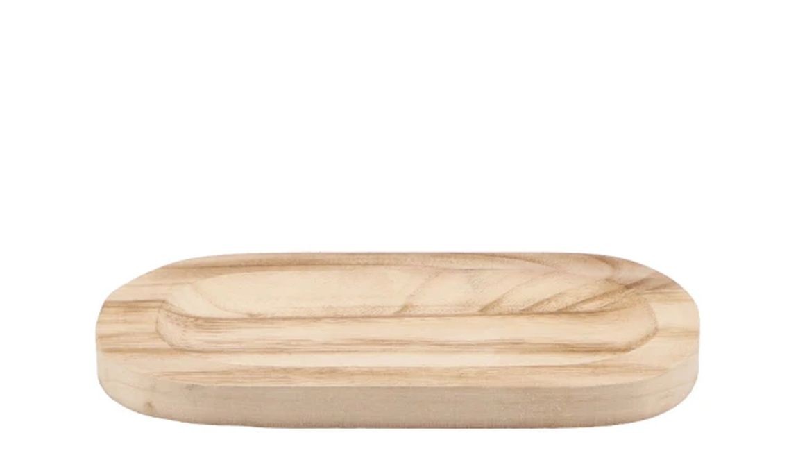 Přírodní dřevěný dekorační podnos Tippo - 24*14*2 cm