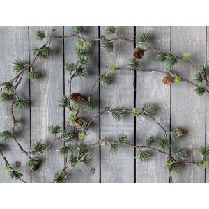 Zelená vánoční cedrová girlanda se šiškami Cedar Garland - 160 cm