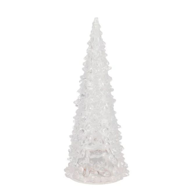 Průhledný dekorativní vánoční svítící stromek Sparkle - Ø 6*12 cm
