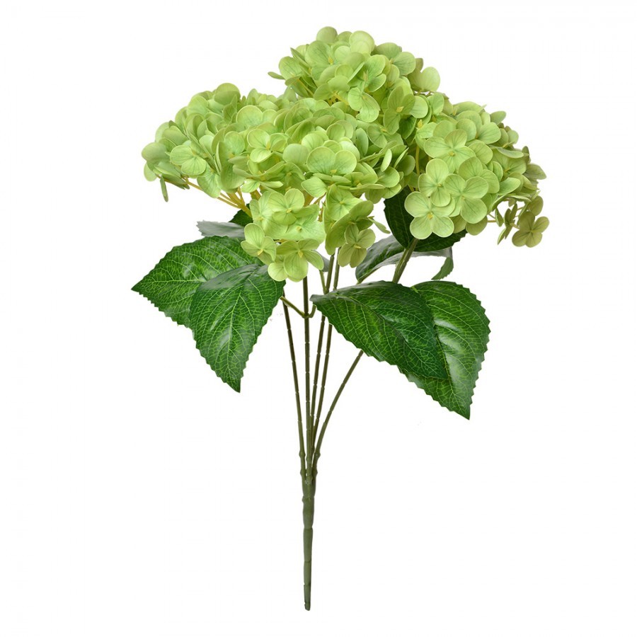 Zelená umělá květina hortenzie Hydrangea - 23*23*45 cm