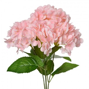 Růžová umělá květina hortenzie Hydrangea - 23*23*45 cm