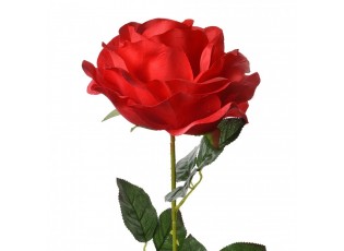 Artificial Flower Rose 75 Cm Red Plastic - 19*19*75 cm