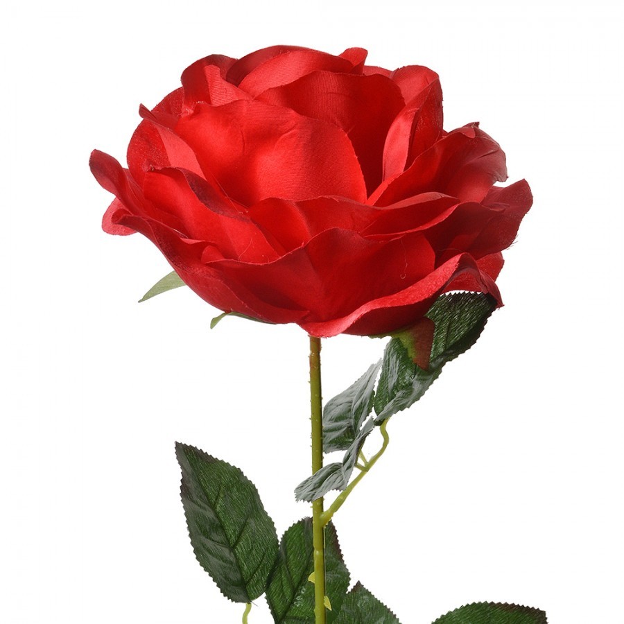 Artificial Flower Rose 75 Cm Red Plastic - 19*19*75 cm