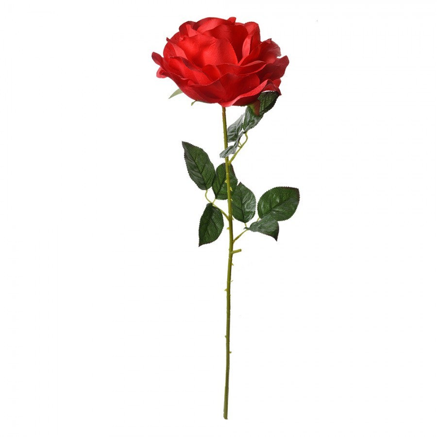 Artificial Flower Rose 75 Cm Red Plastic - 19*19*75 cm