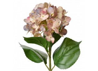 Růžová umělá květina hortenzie Hydrangea - 16*15*68 cm