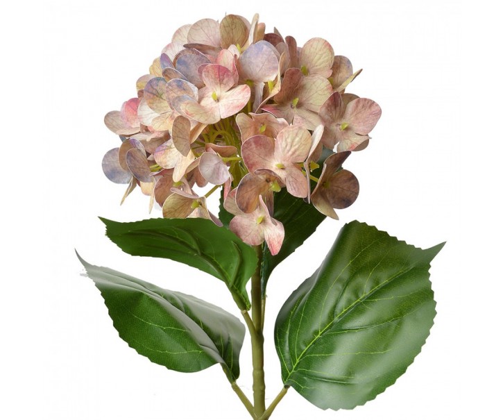 Růžová umělá květina hortenzie Hydrangea - 16*15*68 cm