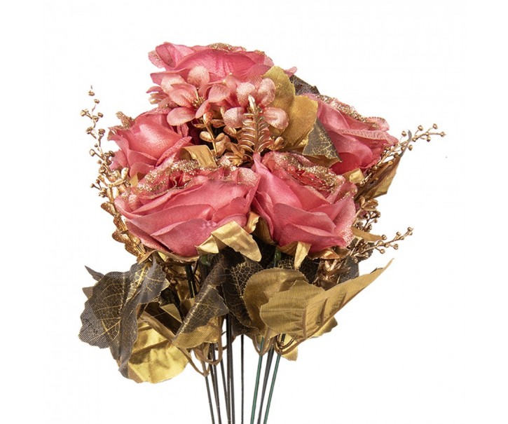 Artificial Flower 50 Cm Pink Plastic - 18*15*50 cm Clayre & Eef