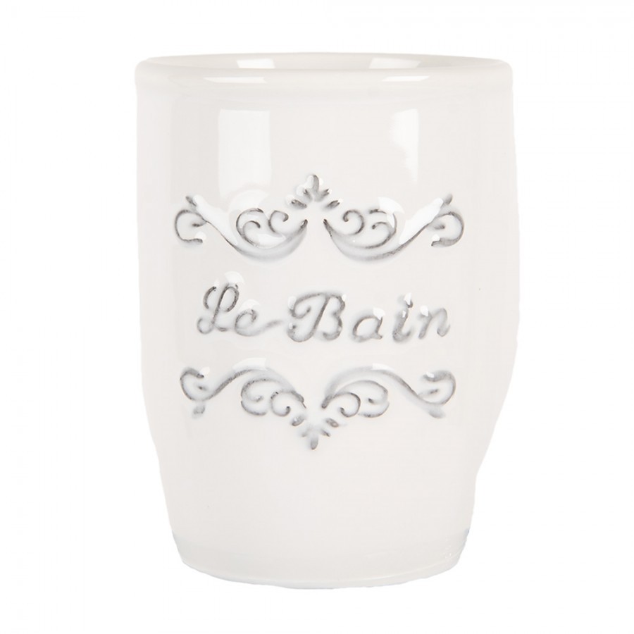 Keramický kelímek na kartáčky Le Bain - Ø 8*10 cm