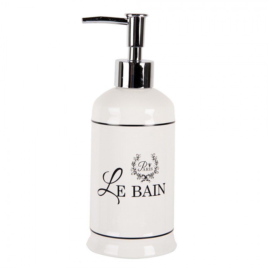 Keramický dávkovač na mýdlo s pumpičkou Le Bain - Ø 9*20 cm / 350 ml