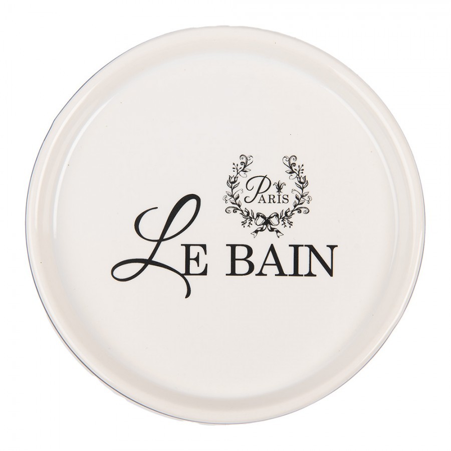Keramická kulatá mýdlenka Le Bain - Ø 12*3 cm