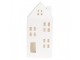 Bílý porcelánový dekorační domek s Led světýlky - 7*6*15 cm Clayre & Eef