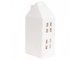 Bílý porcelánový dekorační domek s Led světýlky - 7*6*15 cm Clayre & Eef