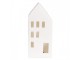Bílý porcelánový dekorační domek s Led světýlky - 7*6*15 cm Clayre & Eef