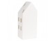 Bílý porcelánový dekorační domek s Led světýlky - 7*6*15 cm Clayre & Eef