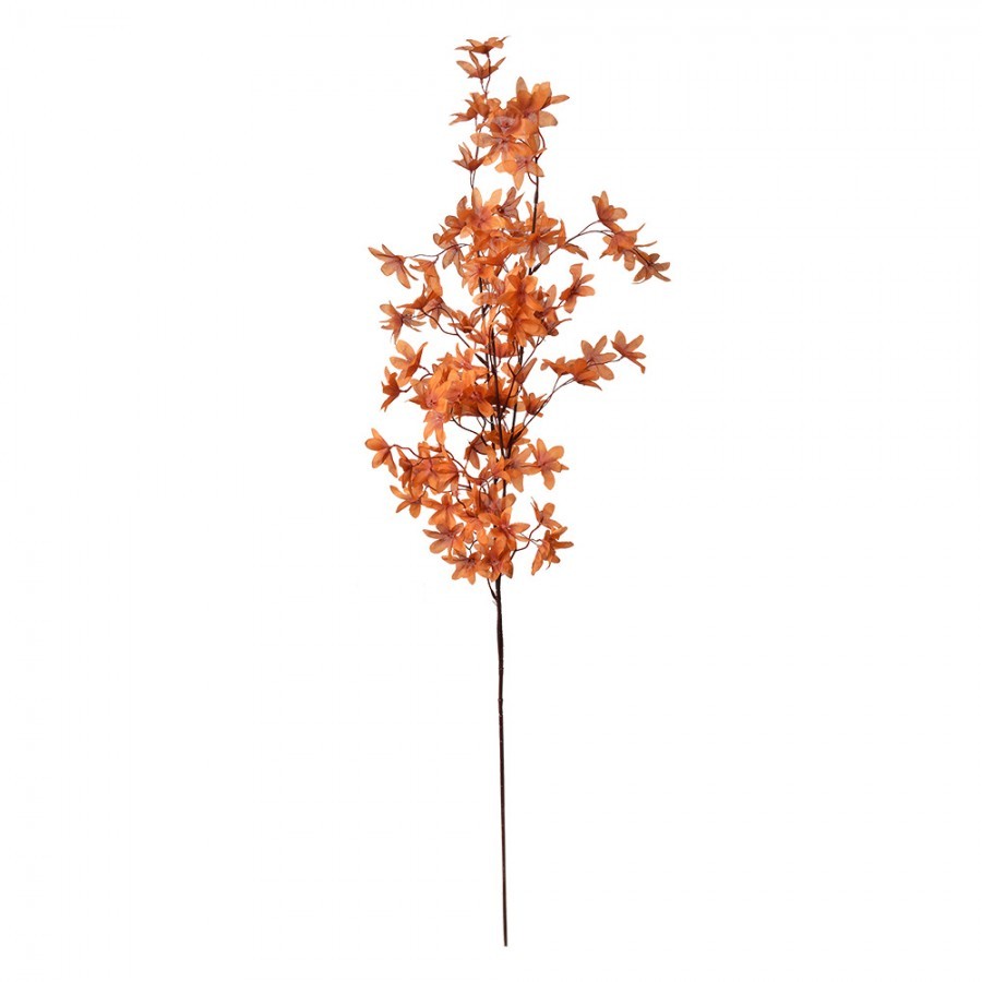 Dekorace umělá květina s oranžovými květy - 15*7*112 cm