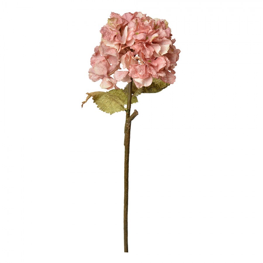 Růžová dekorační květina hortenzie Hydrangea - 10*10*55 cm