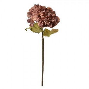 Fialová dekorační květina hortenzie Hydrangea - 10*10*55 cm