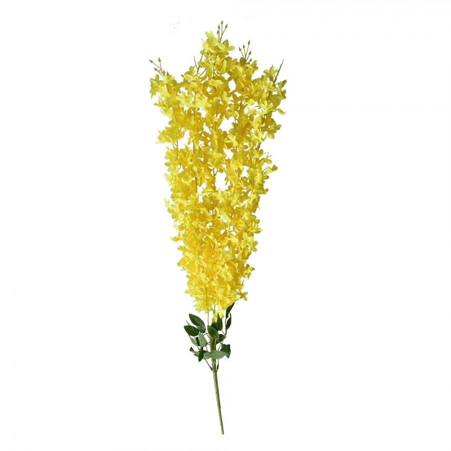 Dekorace převislá květina se žlutými květy - 6*6*80 cm